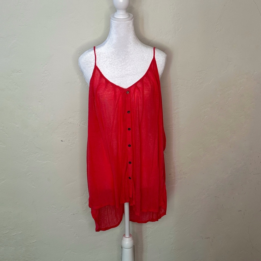 Love On a Hanger Flowy Coral Tank